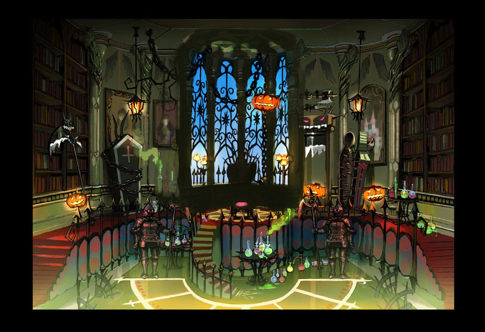 Castle of Terror Interior Art from The Wizard of Oz: Beyond the Yellow Brick Road
