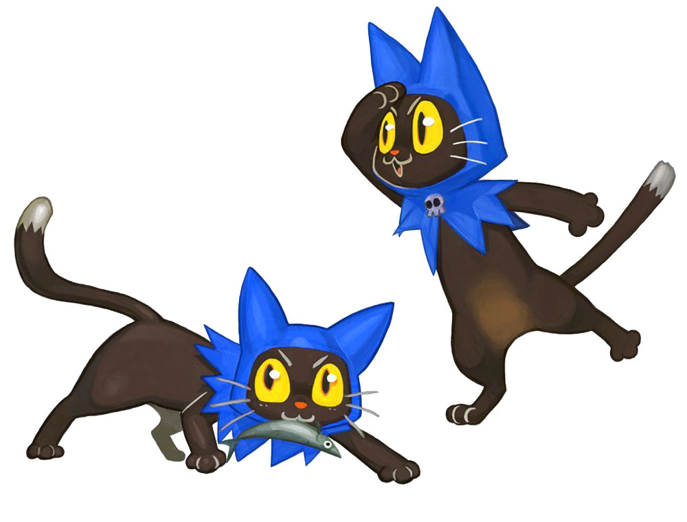 Blue Cat Hood Art from The Wizard of Oz: Beyond the Yellow Brick Road