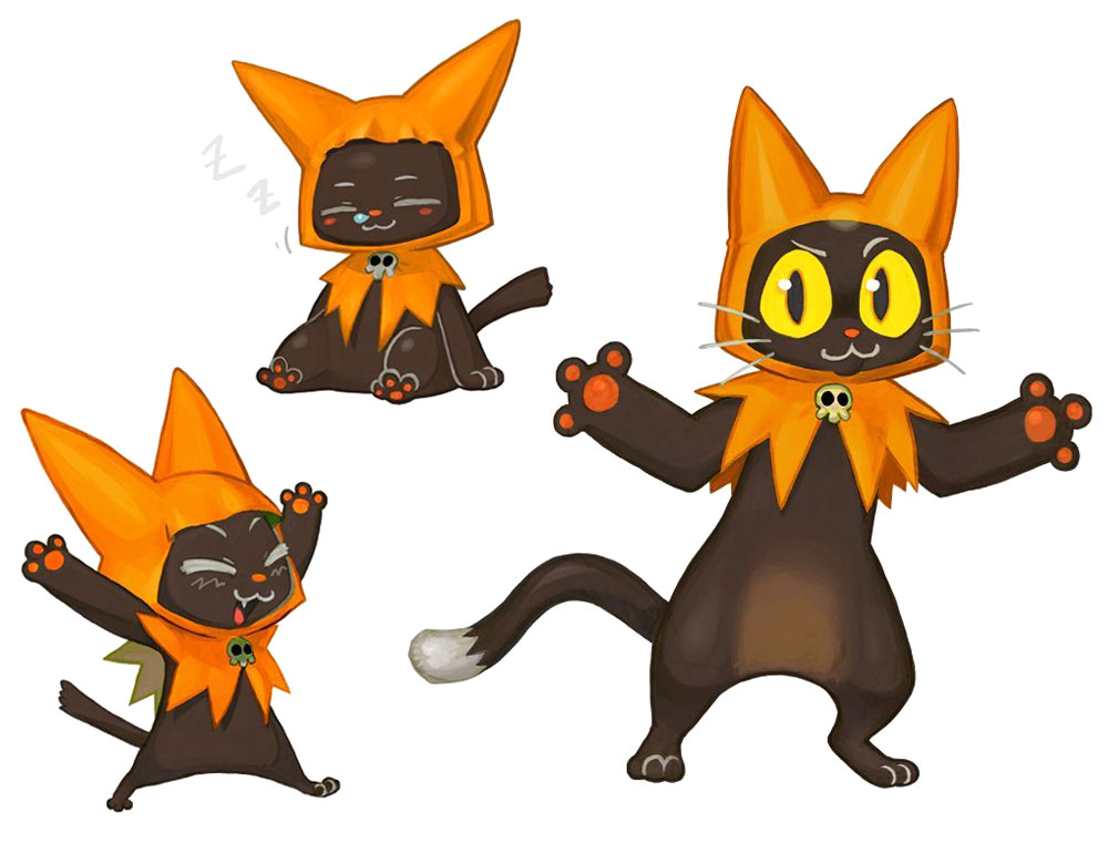 Orange Cat Hood Art from The Wizard of Oz: Beyond the Yellow Brick Road
