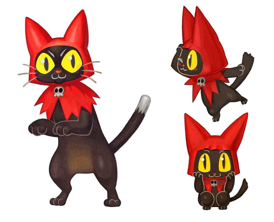 Red Cat Hood Art from The Wizard of Oz: Beyond the Yellow Brick Road