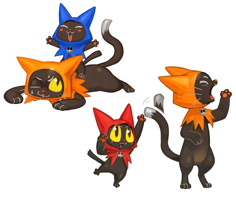 Cat Hoods Art from The Wizard of Oz: Beyond the Yellow Brick Road