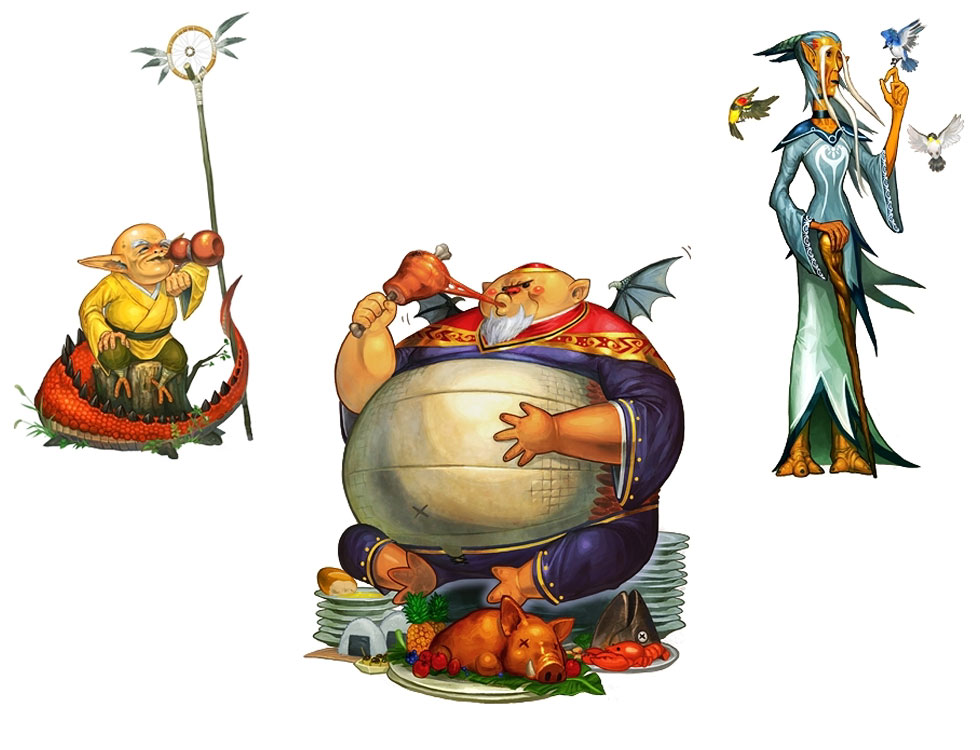 Dragon Grandfathers Art from The Wizard of Oz: Beyond the Yellow Brick Road