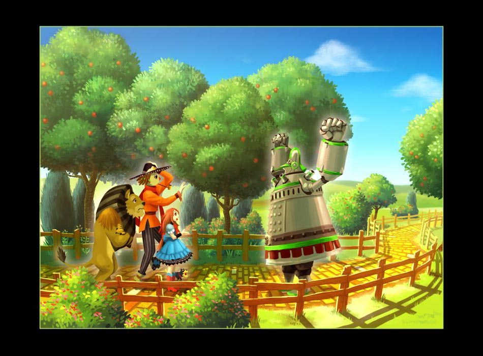 Yellow Brick Road Art from The Wizard of Oz: Beyond the Yellow Brick Road