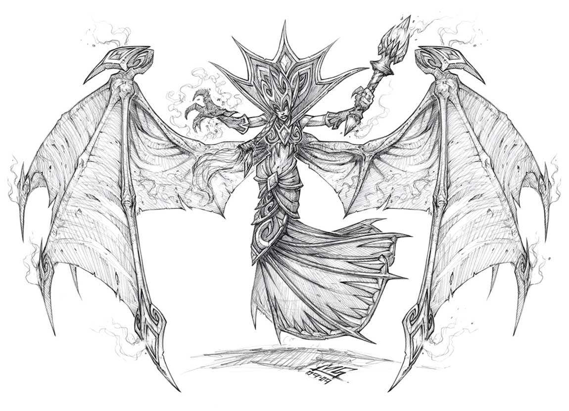 Blood Queen Art from World of Warcraft: Wrath of the Lich King