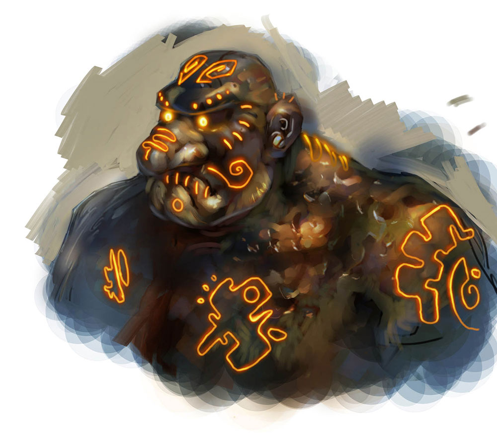 Iron Dwarf Head Art from World of Warcraft: Wrath of the Lich King