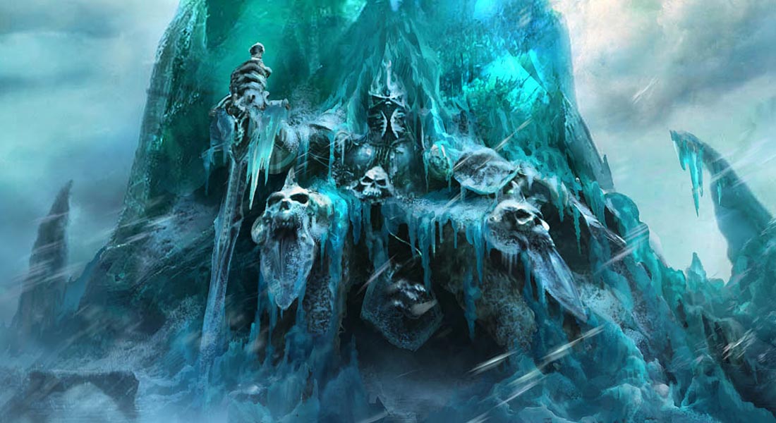 Lich King on Throne Art from World of Warcraft: Wrath of the Lich King