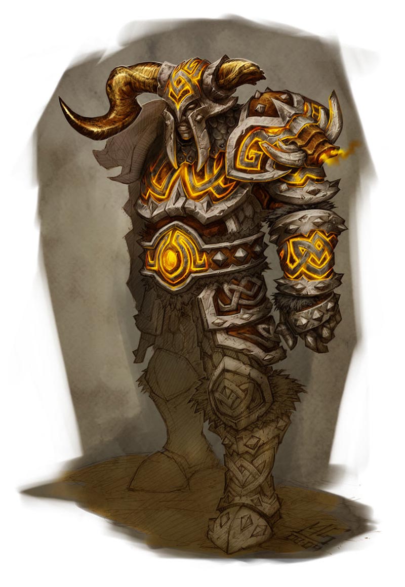 Raid Warrior Armor Art from World of Warcraft: Wrath of the Lich King