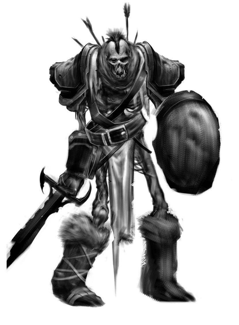 Undead Orc Art from World of Warcraft: Wrath of the Lich King