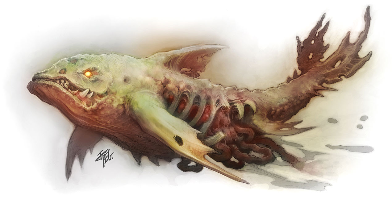 Undead Whale Art from World of Warcraft: Wrath of the Lich King