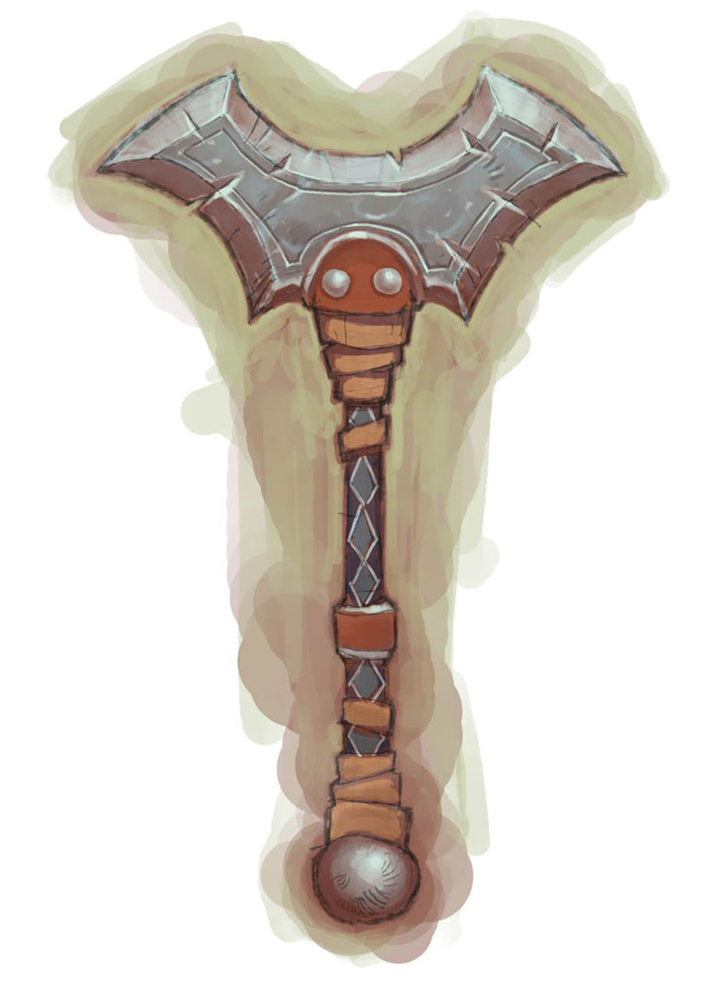 Northrend Axe Art from World of Warcraft: Wrath of the Lich King