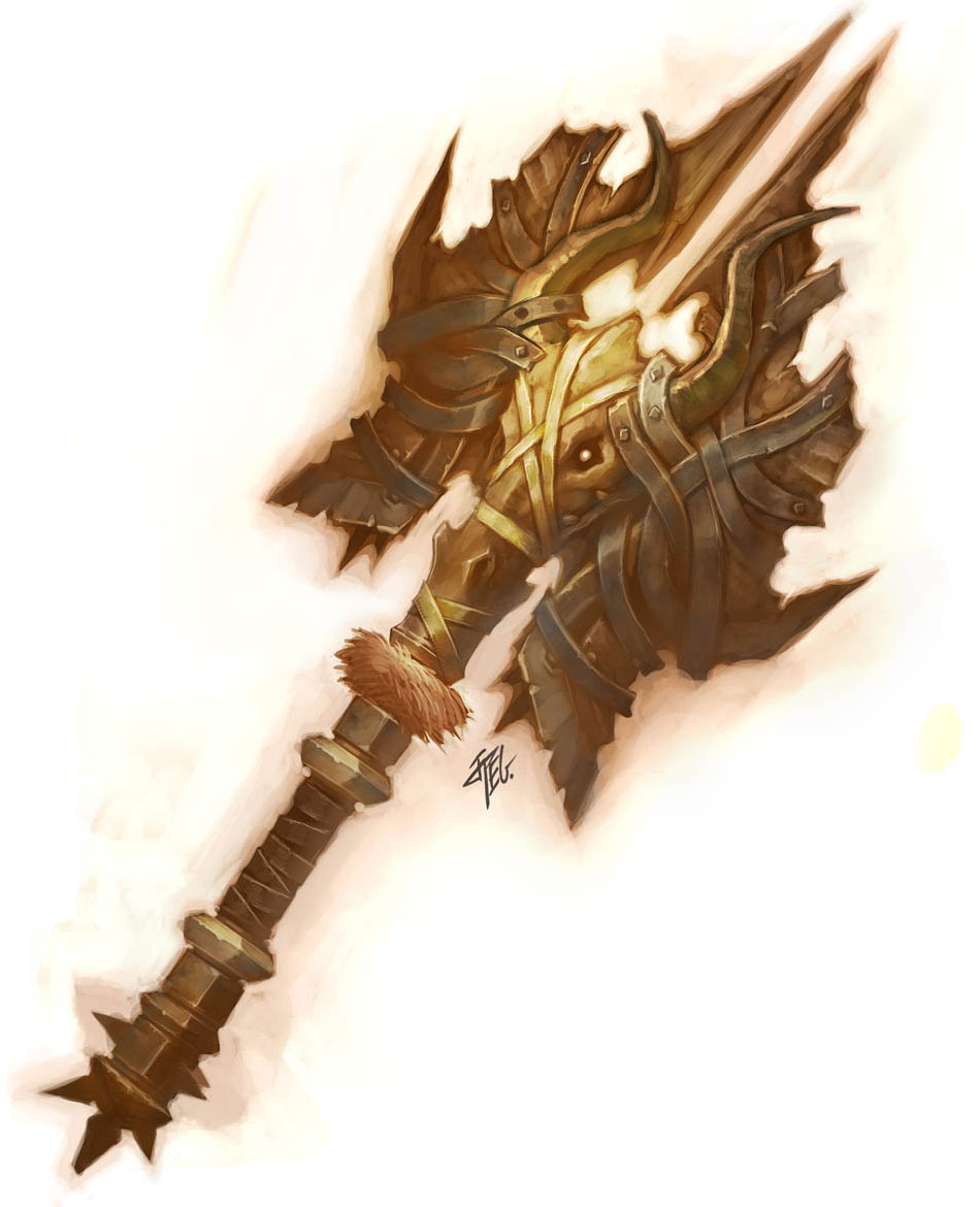 Utgarde Axe Art from World of Warcraft: Wrath of the Lich King