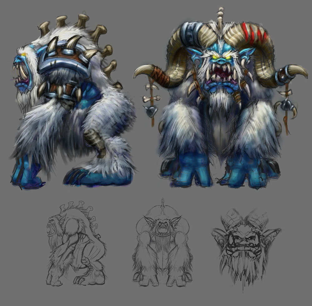 Yeti Art from World of Warcraft: Wrath of the Lich King