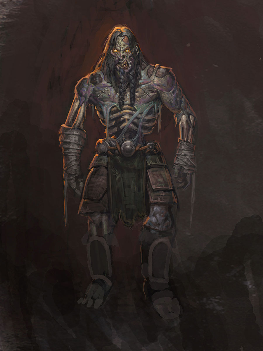 Zombiefied Vrykul Art from World of Warcraft: Wrath of the Lich King