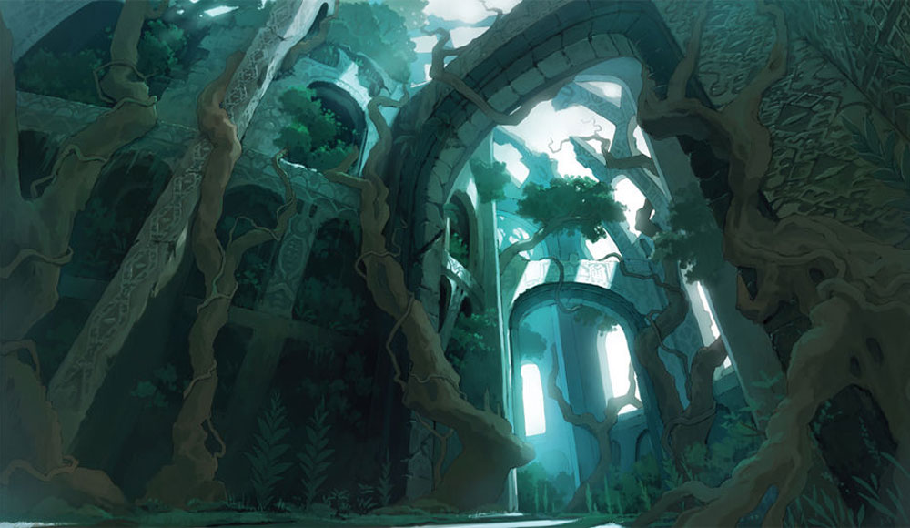 Overgrown Arches Art from Atelier Ayesha: The Alchemist of Dusk