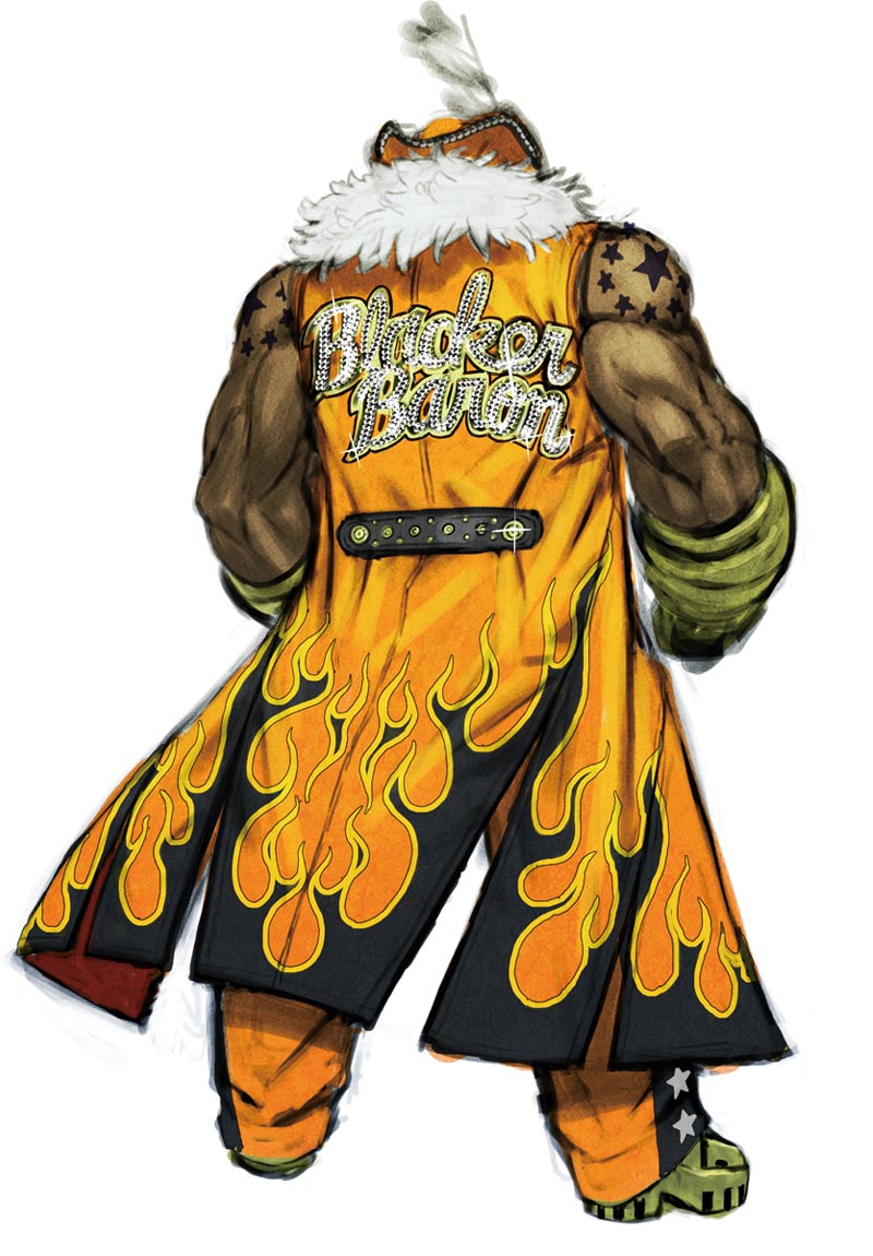 Blacker Baron Back Art from Anarchy Reigns
