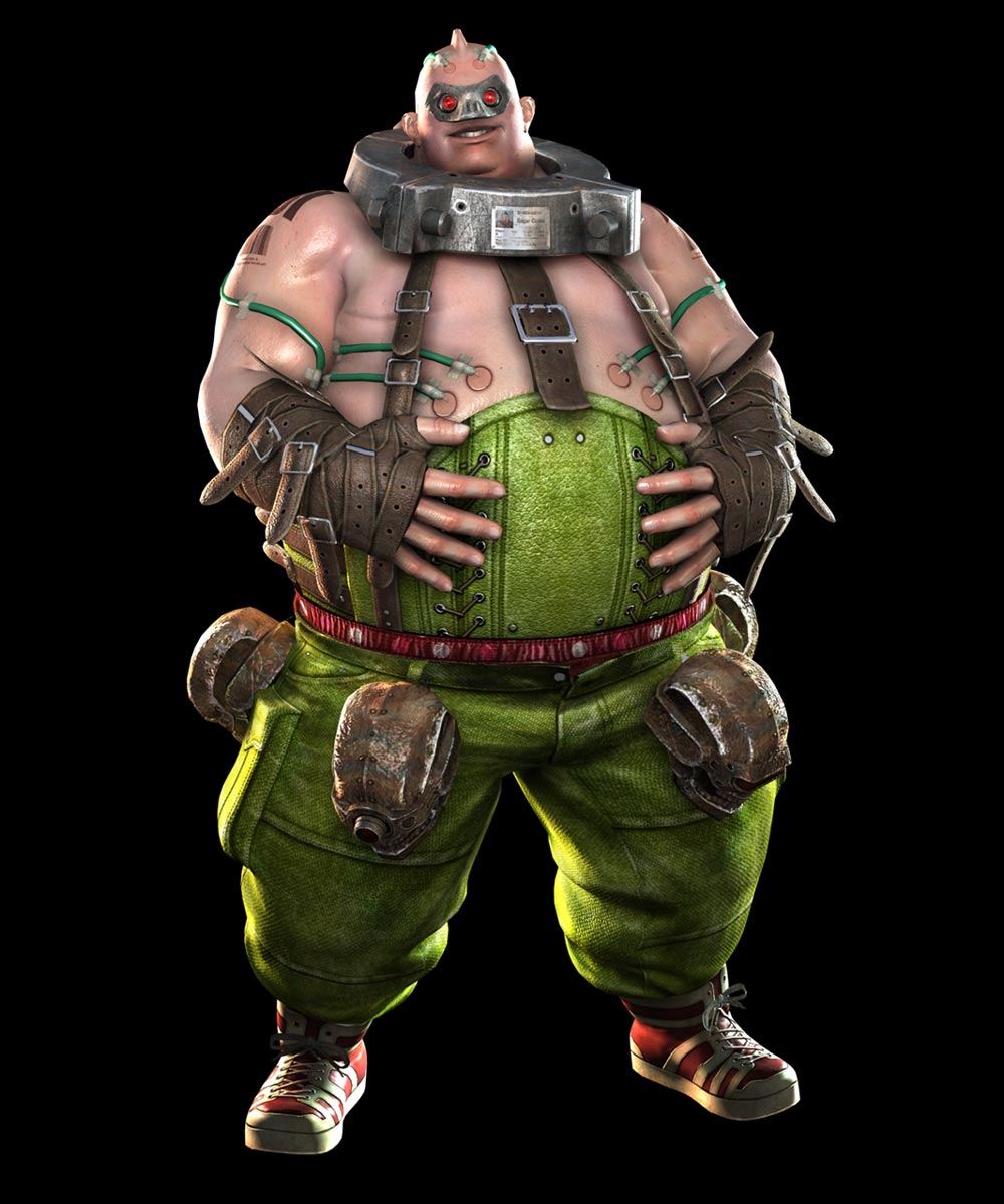 Edgar Oinkie Render from Anarchy Reigns