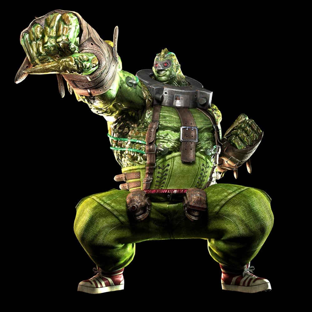 Edgar Oinkie Reptile Render from Anarchy Reigns