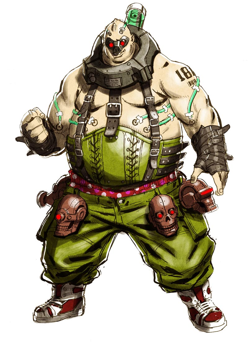 Edgar Oinkie Art from Anarchy Reigns