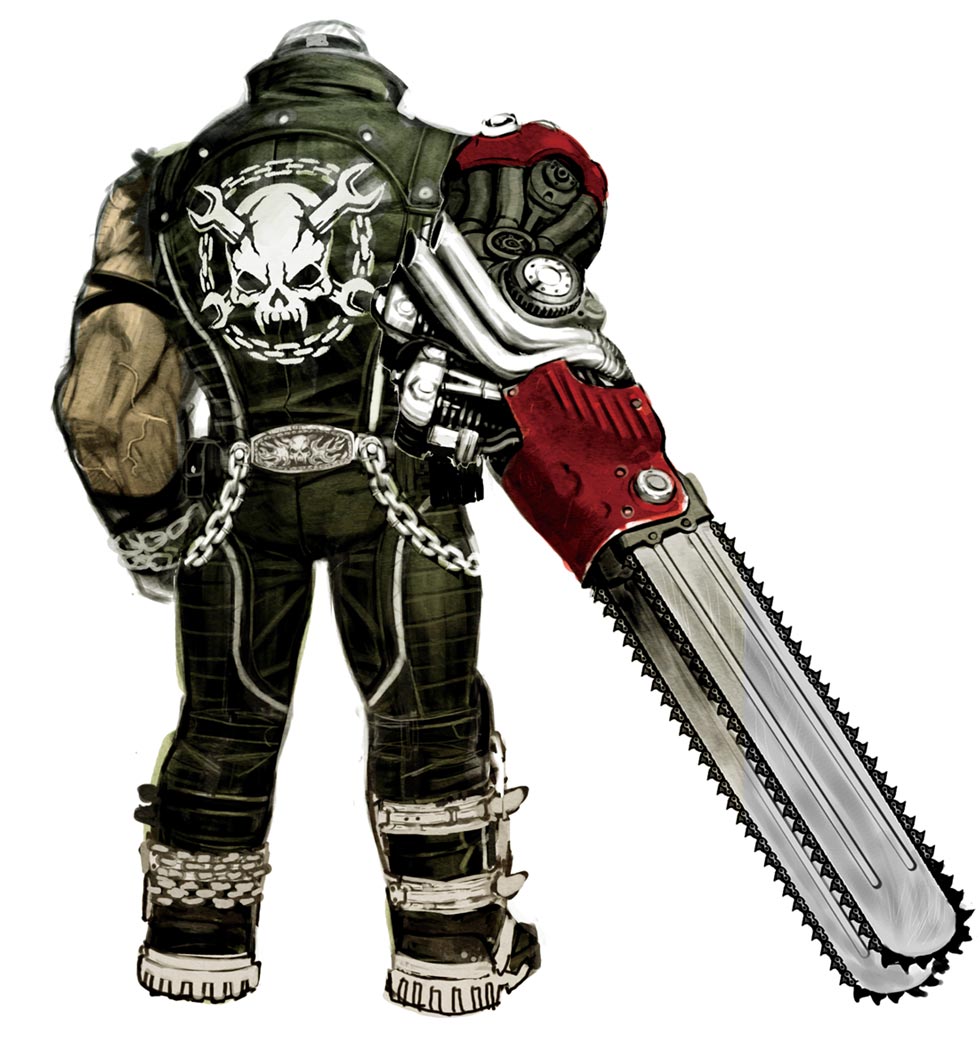 Jack Cayman Back Art from Anarchy Reigns