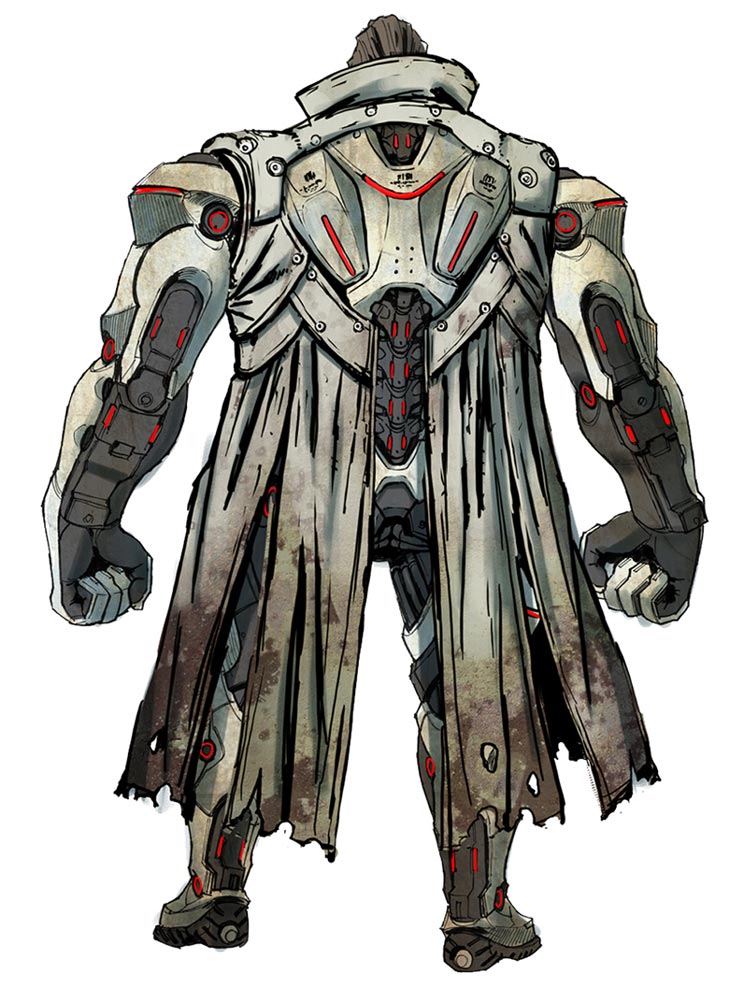 Maximillian Caxton Back Art from Anarchy Reigns