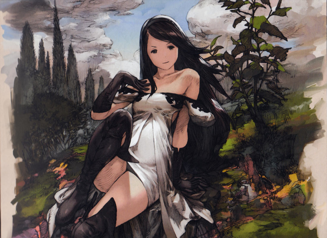 Agn&egrave;s, Vestal Garb Art from Bravely Default