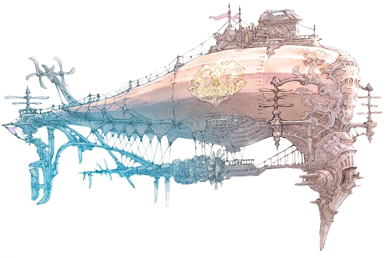 Airship Art from Bravely Default