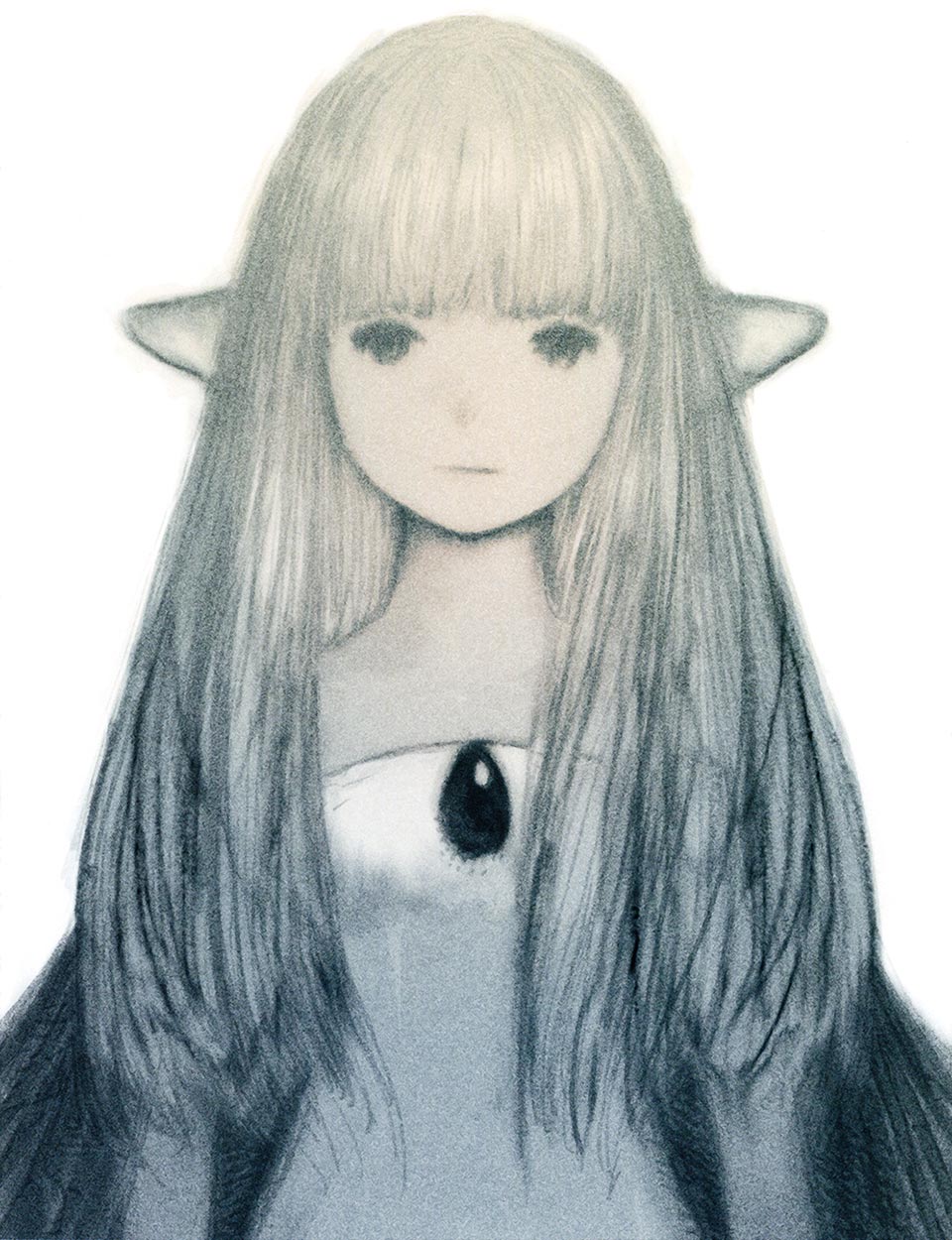 Airy Face Art from Bravely Default