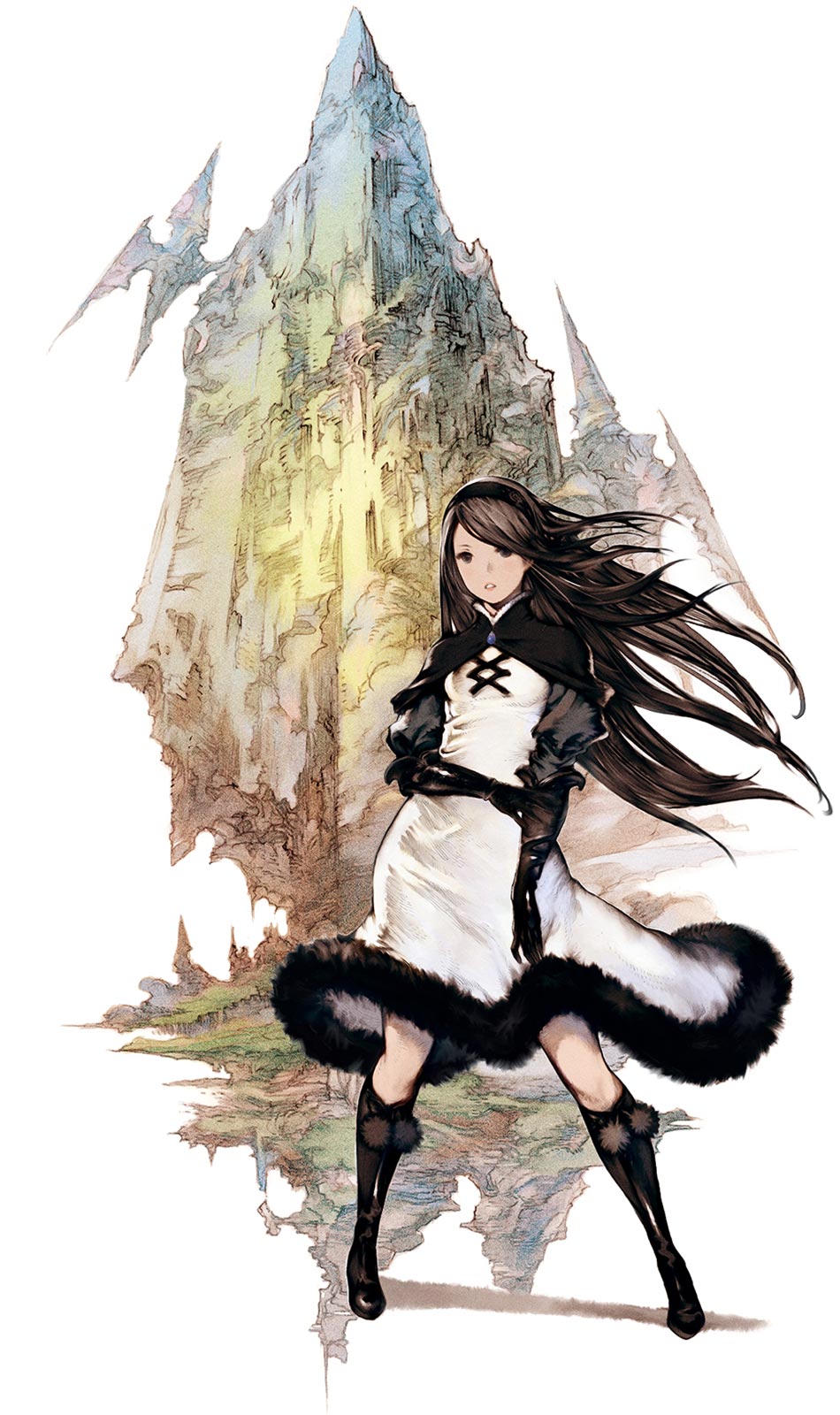Agn&egrave;s & Crystal Art from Bravely Default