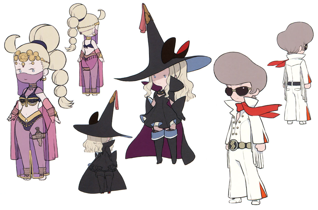 Costume Design Art from Bravely Default