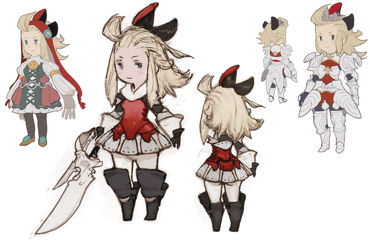 Edea Concept Art from Bravely Default