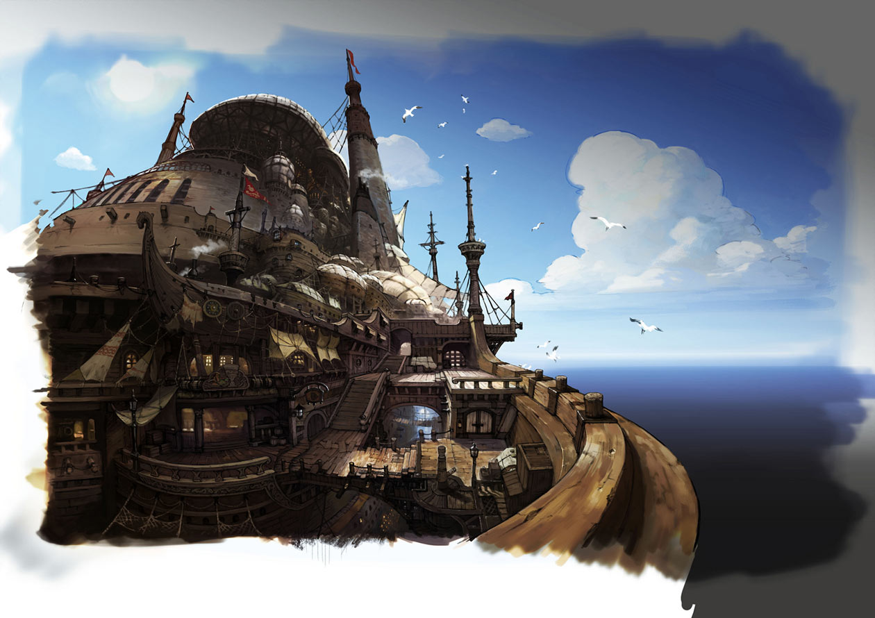Granship Deck Art from Bravely Default