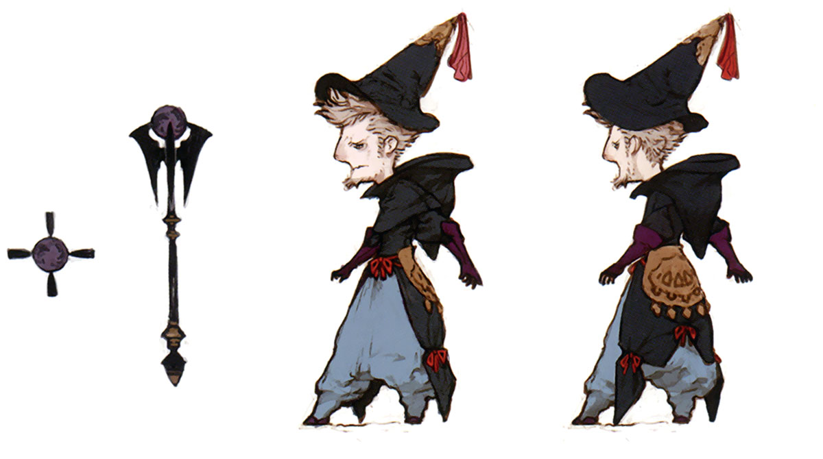 Ominas Crowe Concept Art from Bravely Default