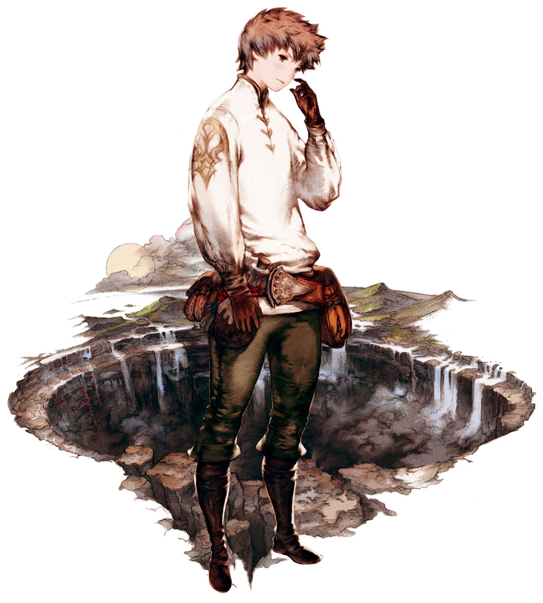 Tiz & Crater Art from Bravely Default