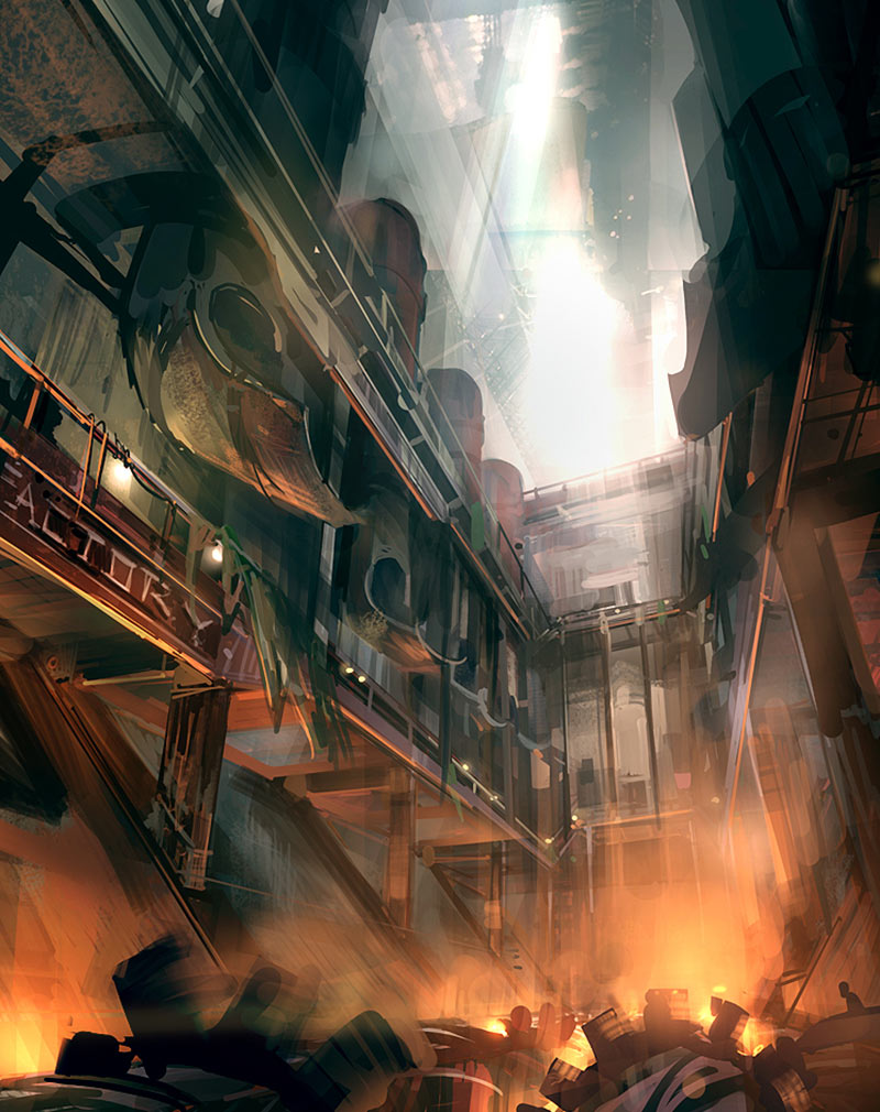 Factory Grind Art from BioShock Infinite