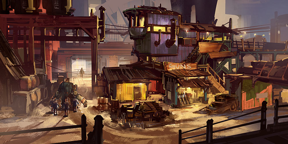 Finkton Concept Art from BioShock Infinite