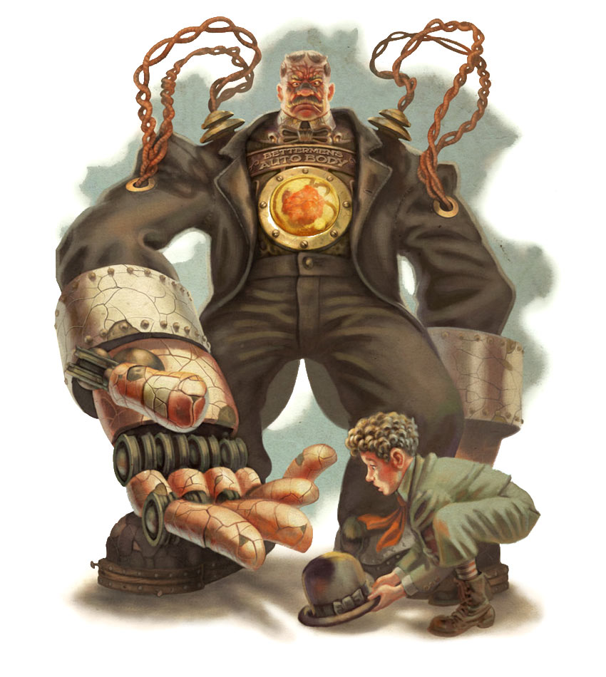 Handyman & Boy Art from BioShock Infinite