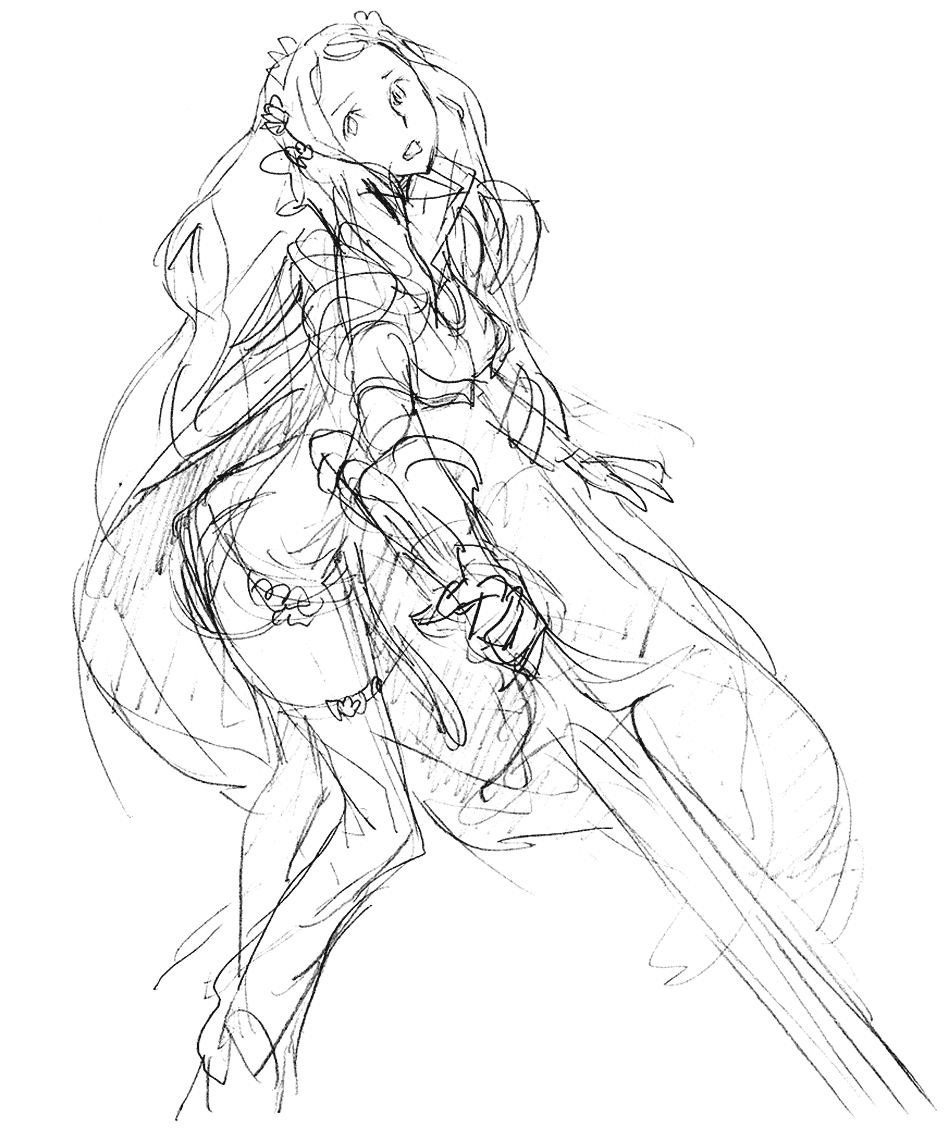Solange Sketch from Code of Princess