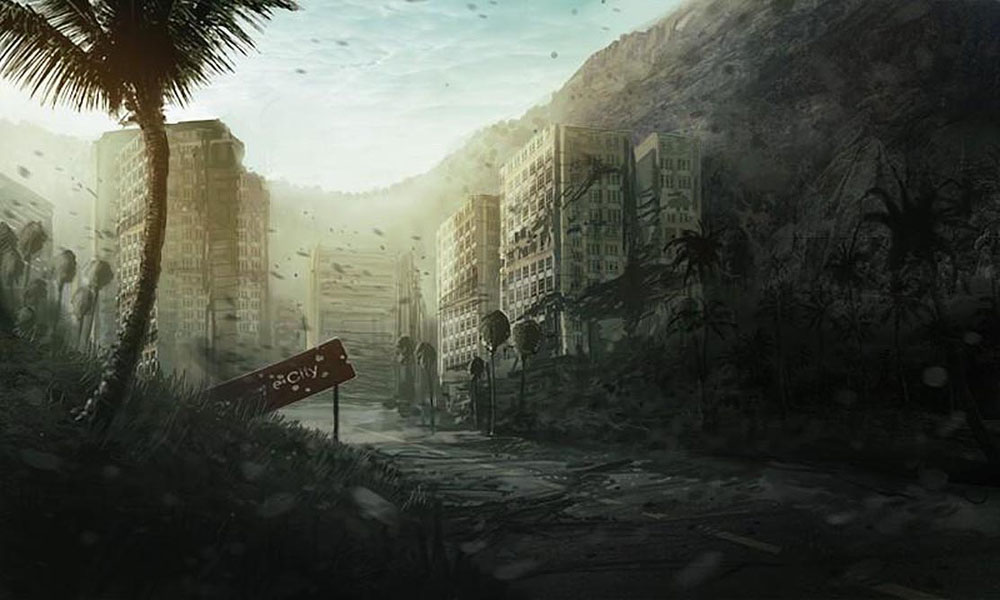 City Entrance Art from Dead Island