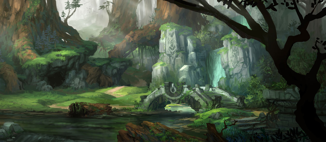 Bridge Over Stream Art from Darksiders II