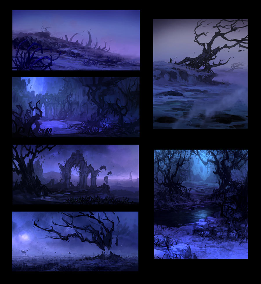 Dead Plains Mood & Setting Art from Darksiders II