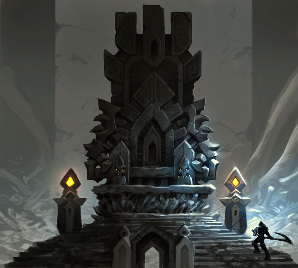 Bone Altar Early Concept Art from Darksiders II