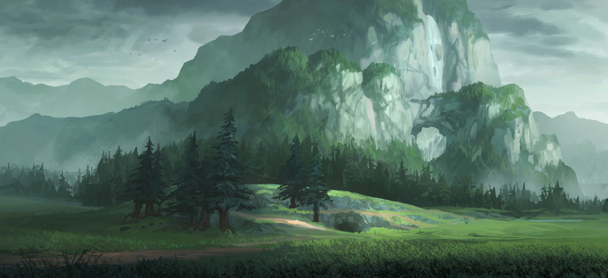 Grassy Plains Art from Darksiders II