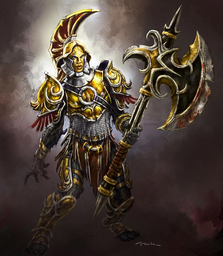 Armored Sentry Art from God of War III