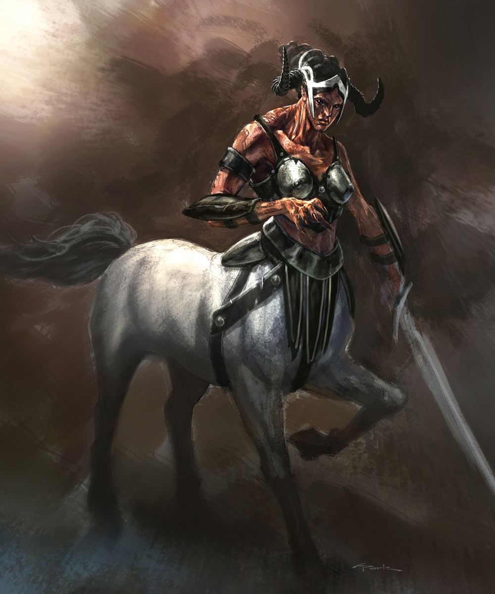 Centaur Female Art from God of War III