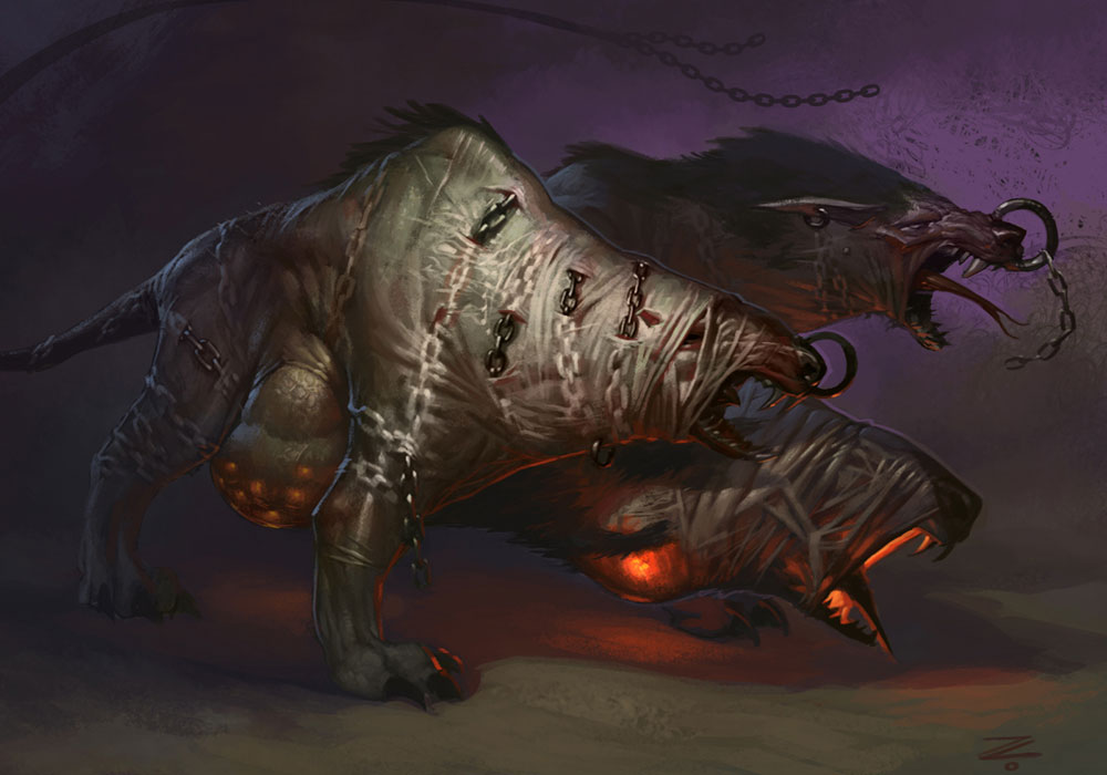 Cerberus Art from God of War III