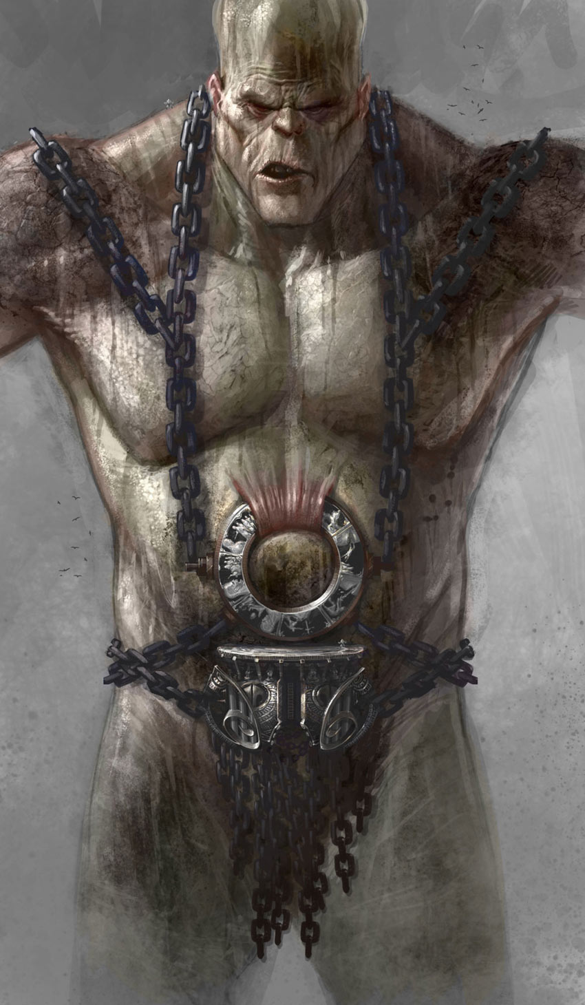 Cronos Torso Art from God of War III