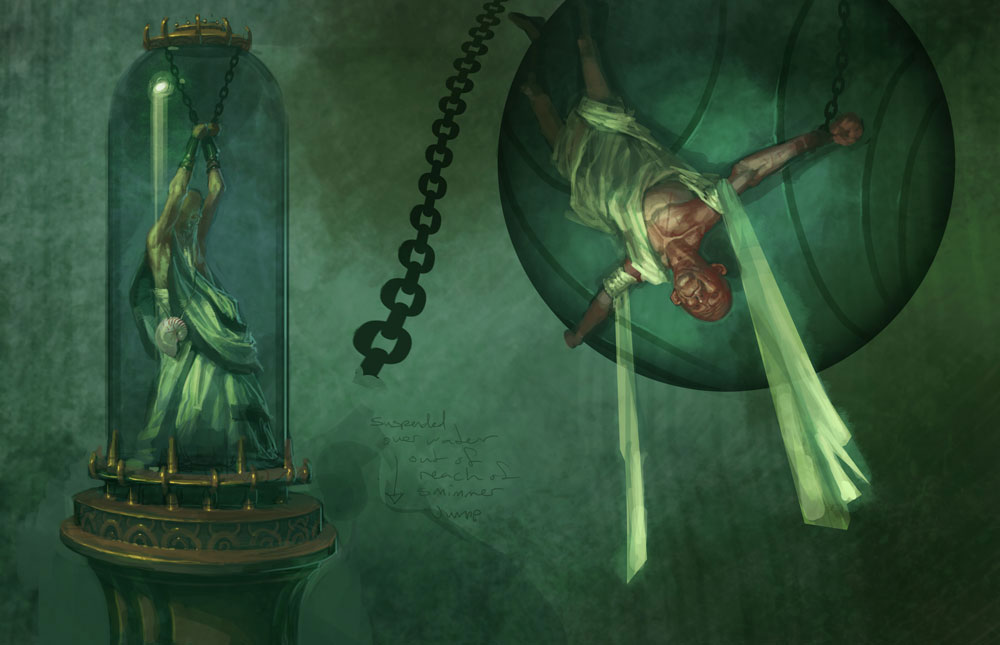 Daedalus Enchained Art from God of War III