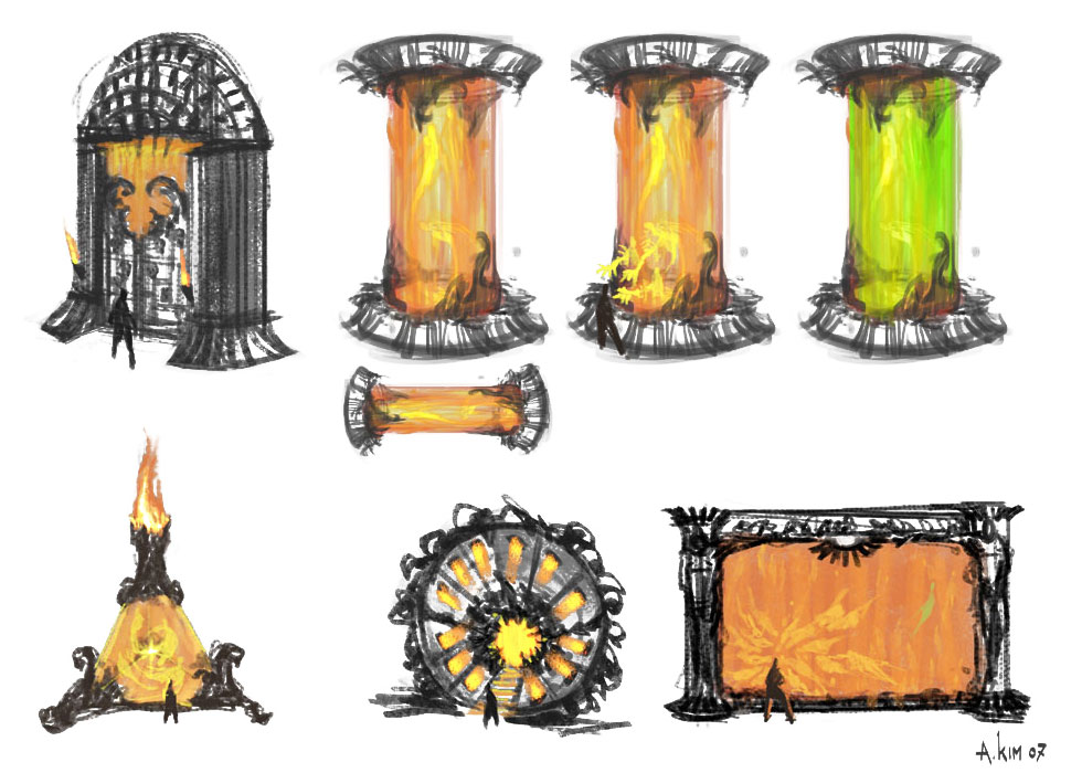 Hades Portals Art from God of War III