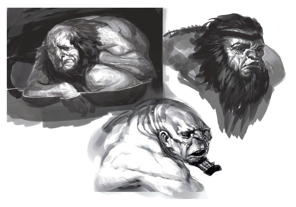 Hephaestus Face Art from God of War III
