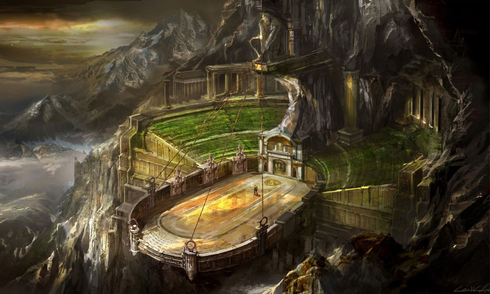 Hercules Arena Art from God of War III